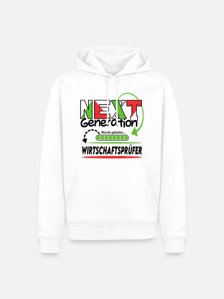 Wirtschaftsprüfer Next Generation Beruf Mann Job - Männer Premium Bio Hoodie - Weiß