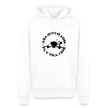 Drone Fly FPV Drone Pilot - Men’s Premium Organic Hoodie - white - Front - Nico (187cm)