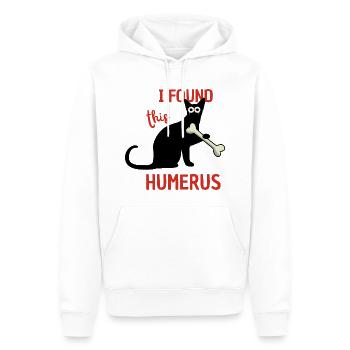 Lustige Katze - Männer Premium Bio Hoodie - Weiß - Vorne - Nico (187cm)
