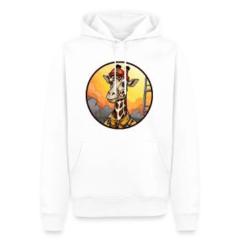 Feuerwehrfrau Giraffe - Männer Premium Bio Hoodie - Weiß - Vorne - Nico (187cm)