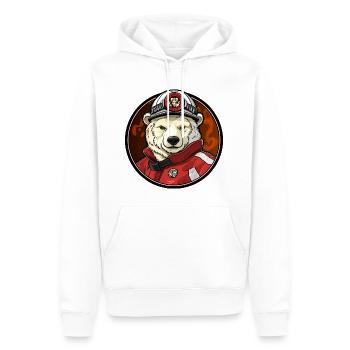Brigade de pompiers de Polar Bear - Sweat à capuche Premium bio Homme - blanc - Devant - Nico (187cm)