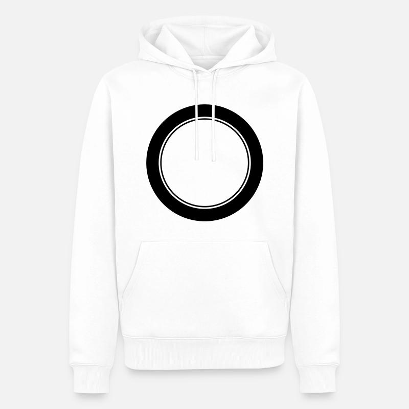 Logo / / anniversaire emblème / / équipe / / Club - Sweat à capuche Premium bio Homme - blanc