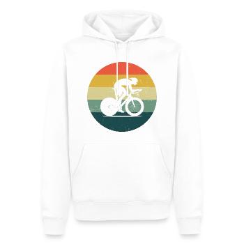 Cyclisme de route Femmes Vélo de route Vélo de route Vélo de route - Sweat à capuche Premium bio Homme - blanc - Devant - Nico (187cm)
