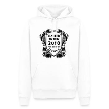 2010 - Männer Premium Bio Hoodie - Weiß - Vorne - Nico (187cm)