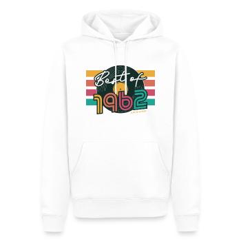 1962 Vintage Jahrgang Best of Geburtstag Geschenk - Männer Premium Bio Hoodie - Weiß - Vorne - Nico (187cm)
