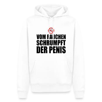Vom rauchen schrumpft der penis - Männer Premium Bio Hoodie - Weiß - Vorne - Nico (187cm)