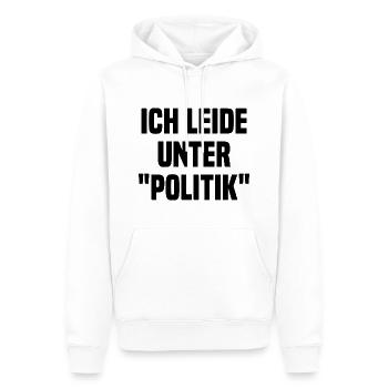 Ich Leide Unter Politik - Männer Premium Bio Hoodie - Weiß - Vorne - Nico (187cm)