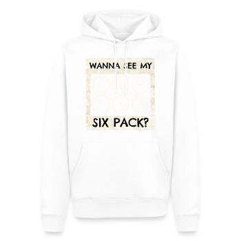 Pilote d’avion Fly Sixpack Cockpit I Cadeau - Sweat à capuche Premium bio Homme - blanc - Devant - Nico (187cm)