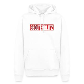 Geölterblitz Lustiger Kreisliga Fußball Spruch - Männer Premium Bio Hoodie - Weiß - Vorne - Nico (187cm)