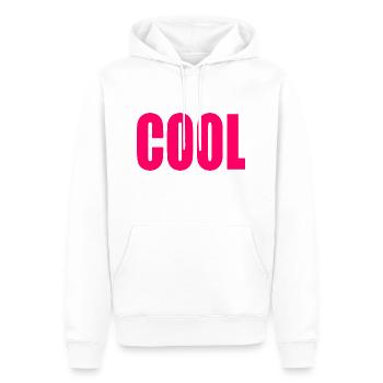 Cool - Herre Premium økologisk hoodie - hvid - Foran - Nico (187cm)