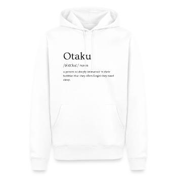 Définition de Otaku (Anime, Manga, Cosplay) - Sweat à capuche Premium bio Homme - blanc - Devant - Nico (187cm)