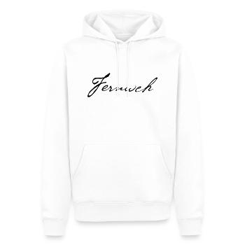 Fernweh - Männer Premium Bio Hoodie - Weiß - Vorne - Nico (187cm)