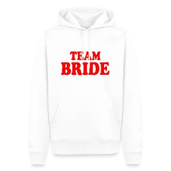 Team bride - Men’s Premium Organic Hoodie - white - Front - Nico (187cm)