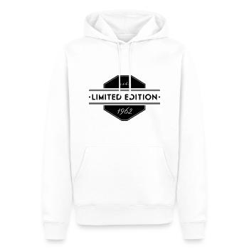 LIMITED EDITION_1962 - Men’s Premium Organic Hoodie - white - Front - Nico (187cm)