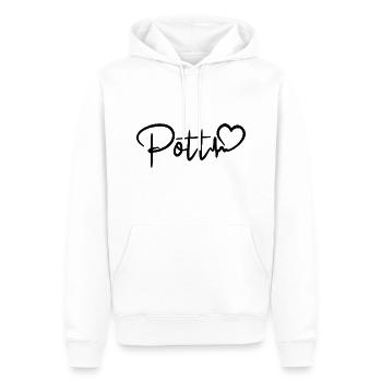 Pott Herzschlag Ruhrpott Liebe - Männer Premium Bio Hoodie - Weiß - Vorne - Nico (187cm)