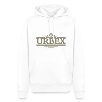 Urbex - Männer Premium Bio Hoodie - Weiß - Vorne - Nico (187cm)
