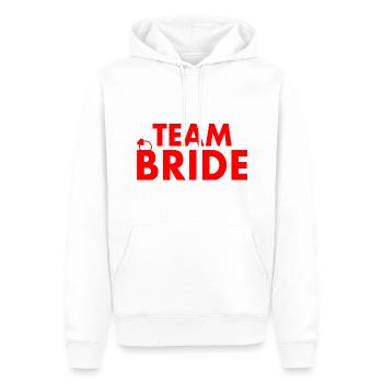 Team bride - Männer Premium Bio Hoodie - Weiß - Vorne - Nico (187cm)