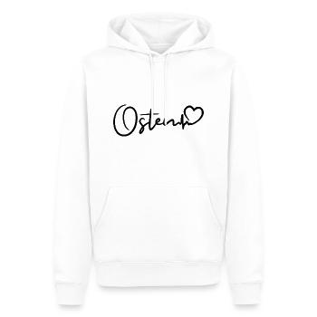 Osten Herzschlag - Männer Premium Bio Hoodie - Weiß - Vorne - Nico (187cm)