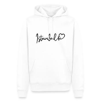 Istanbul Herzschlag - Männer Premium Bio Hoodie - Weiß - Vorne - Nico (187cm)