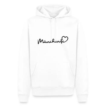 Battement de cœur de Munich - Sweat à capuche Premium bio Homme - blanc - Devant - Nico (187cm)