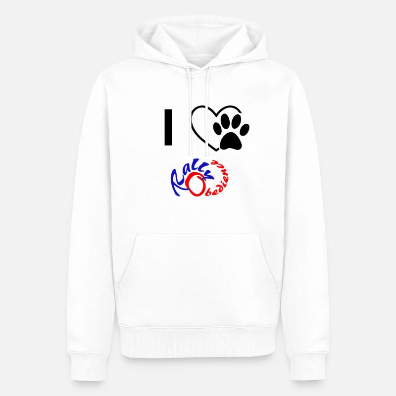 J’adore Rallye Obedience - Sweat à capuche Premium bio Homme - blanc