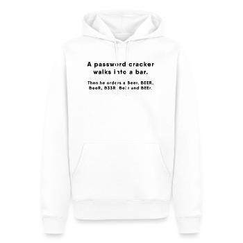 Hacker - Passwort Cracker - Men’s Premium Organic Hoodie - white - Front - Nico (187cm)