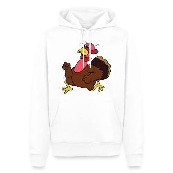 Thanksgiving Truthahn Pute Pilger - Männer Premium Bio Hoodie - Weiß - Vorne - Nico (187cm)