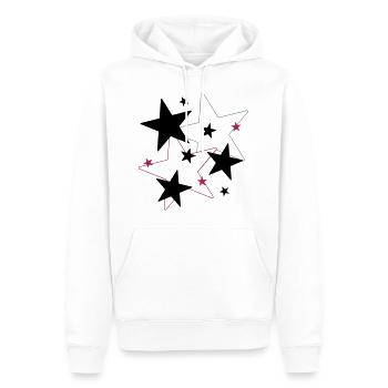 Stern & Star - Männer Premium Bio Hoodie - Weiß - Vorne - Nico (187cm)