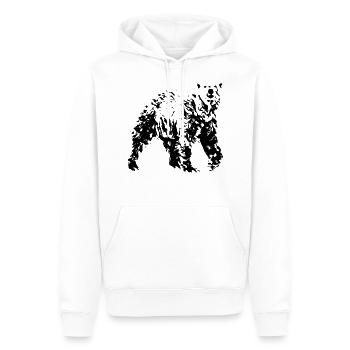 Ours polaire - Sweat à capuche Premium bio Homme - blanc - Devant - Nico (187cm)