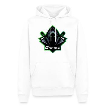 Ninja Gaming Design - Männer Premium Bio Hoodie - Weiß - Vorne - Nico (187cm)