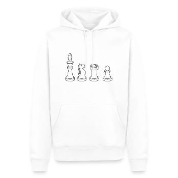 chess - Men’s Premium Organic Hoodie - white - Front - Nico (187cm)