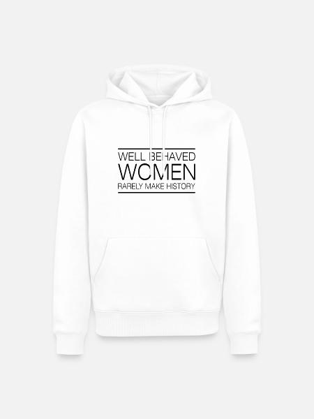Women history Feminismus Geschenk - Männer Premium Bio Hoodie - Weiß