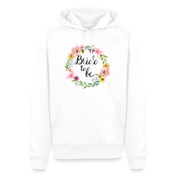 Bride to be cadeau mariage mariage - Sweat à capuche Premium bio Homme - blanc - Devant - Nico (187cm)