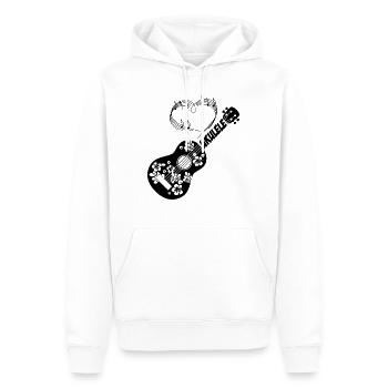 Love Ukulele Geschenk Musiker Hawaii - Männer Premium Bio Hoodie - Weiß - Vorne - Nico (187cm)