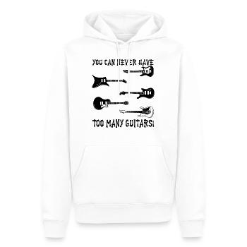 Guitars Musik Rock Player Geschenk Spruch - Männer Premium Bio Hoodie - Weiß - Vorne - Nico (187cm)
