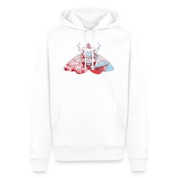 Japanische Maske japanischen Oni Aquarell Blume sakura - Männer Premium Bio Hoodie - Weiß - Vorne - Nico (187cm)