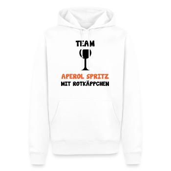 Italienischer Aperitif Rotkäppchen Sprüche - Männer Premium Bio Hoodie - Weiß - Vorne - Nico (187cm)
