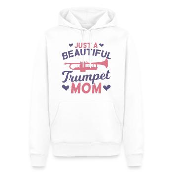 Trompetenspieler Mama - Männer Premium Bio Hoodie - Weiß - Vorne - Nico (187cm)