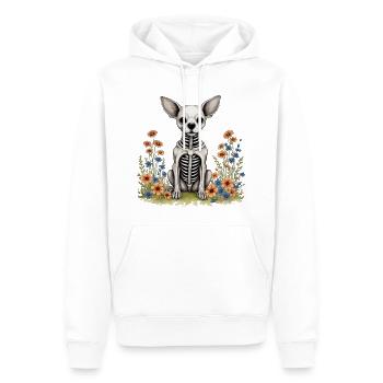 Halloween Doggo - Sweat à capuche Premium bio Homme - blanc - Devant - Nico (187cm)