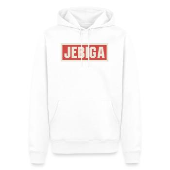 Jebiga cadeau Jugo Yougoslavie Tito SFRJ - Sweat à capuche Premium bio Homme - blanc - Devant - Nico (187cm)