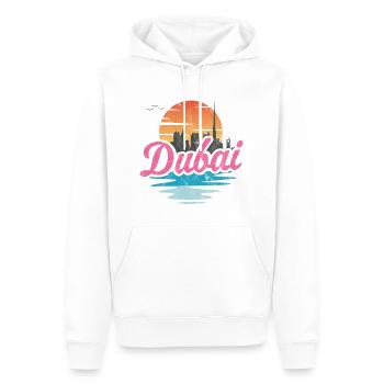 Dubai Stadt - Männer Premium Bio Hoodie - Weiß - Vorne - Nico (187cm)