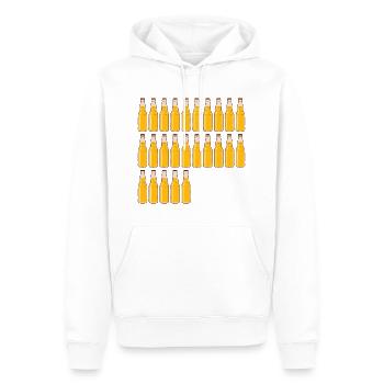 25 Bierflaschen - Bier - 25 Jahre - 25. Geburtstag - Männer Premium Bio Hoodie - Weiß - Vorne - Nico (187cm)