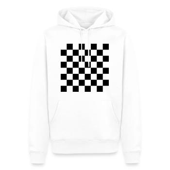 Chess , chessboard - Sweat à capuche Premium bio Homme - blanc - Devant - Nico (187cm)