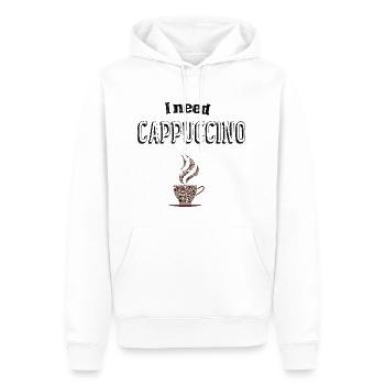T-shirt accessories coffee cappucino man woman - Men’s Premium Organic Hoodie - white - Front - Nico (187cm)