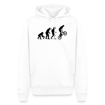 BMX - Evolution - Sweat à capuche Premium bio Homme - blanc - Devant - Nico (187cm)