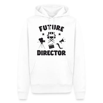 Future Director - Männer Premium Bio Hoodie - Weiß - Vorne - Nico (187cm)