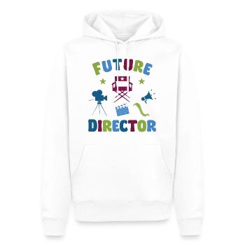 Future Director - Männer Premium Bio Hoodie - Weiß - Vorne - Nico (187cm)