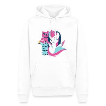 My Little Pony Rebel Mit Zipp Storm - Männer Premium Bio Hoodie - Weiß - Vorne - Nico (187cm)