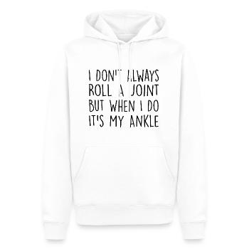 I Don't Always Roll A Joint Sarkasmus Geschenk - Männer Premium Bio Hoodie - Weiß - Vorne - Nico (187cm)