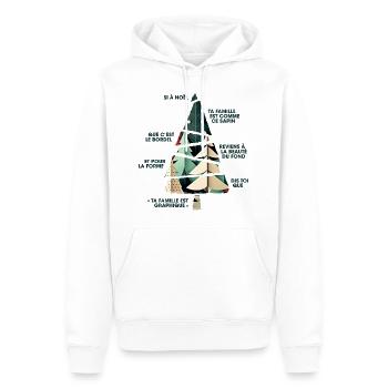 CHRISTMAS TREE CHART COLORS 2 - Men’s Premium Organic Hoodie - white - Front - Nico (187cm)